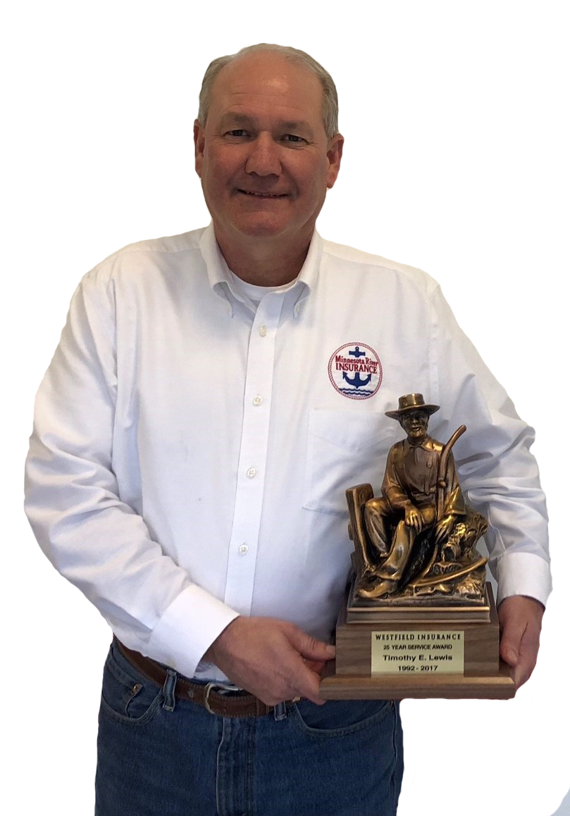 Lewis recognized by Westfield Insurance for longstanding