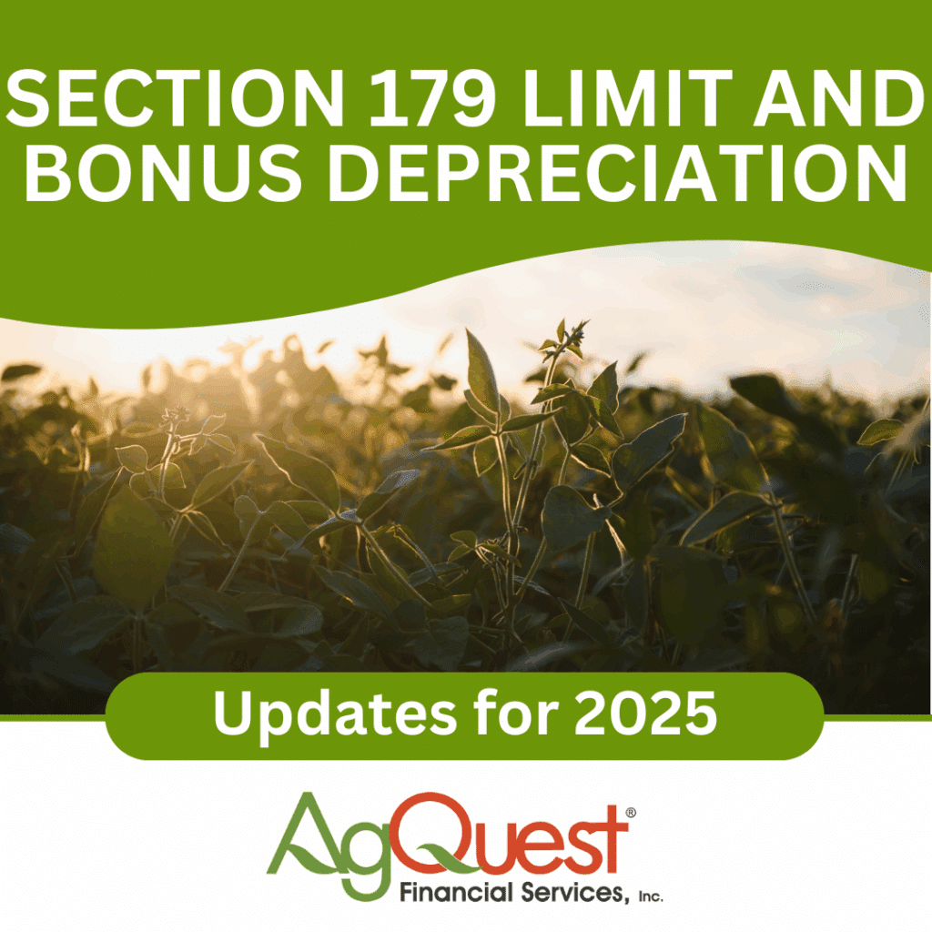 Section 179 Limit and Bonus Depreciation 2025 Updates
